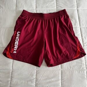 Under Armour Maroon Training Shorts Size XL